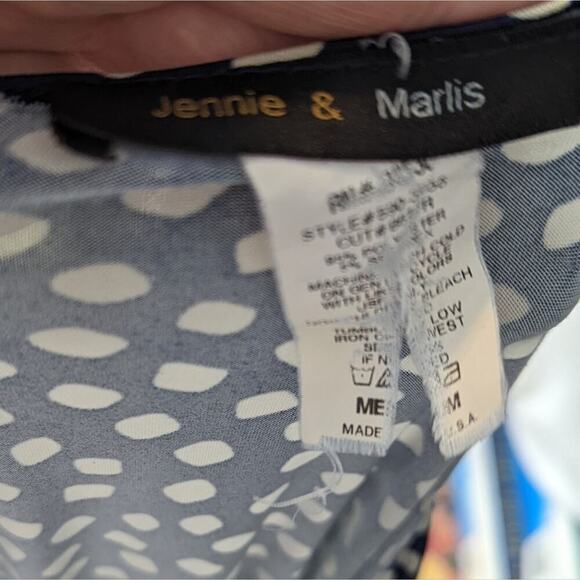 Polka Dot Blouse M - Picture 2 of 6